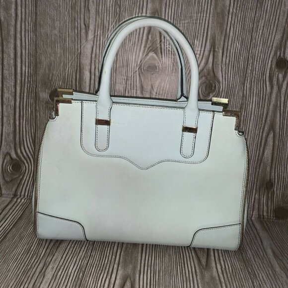 Rebecca Minkoff Mint Green Leather Animal Print Lined  Tote Shoulder Bag - Picture 6 of 12